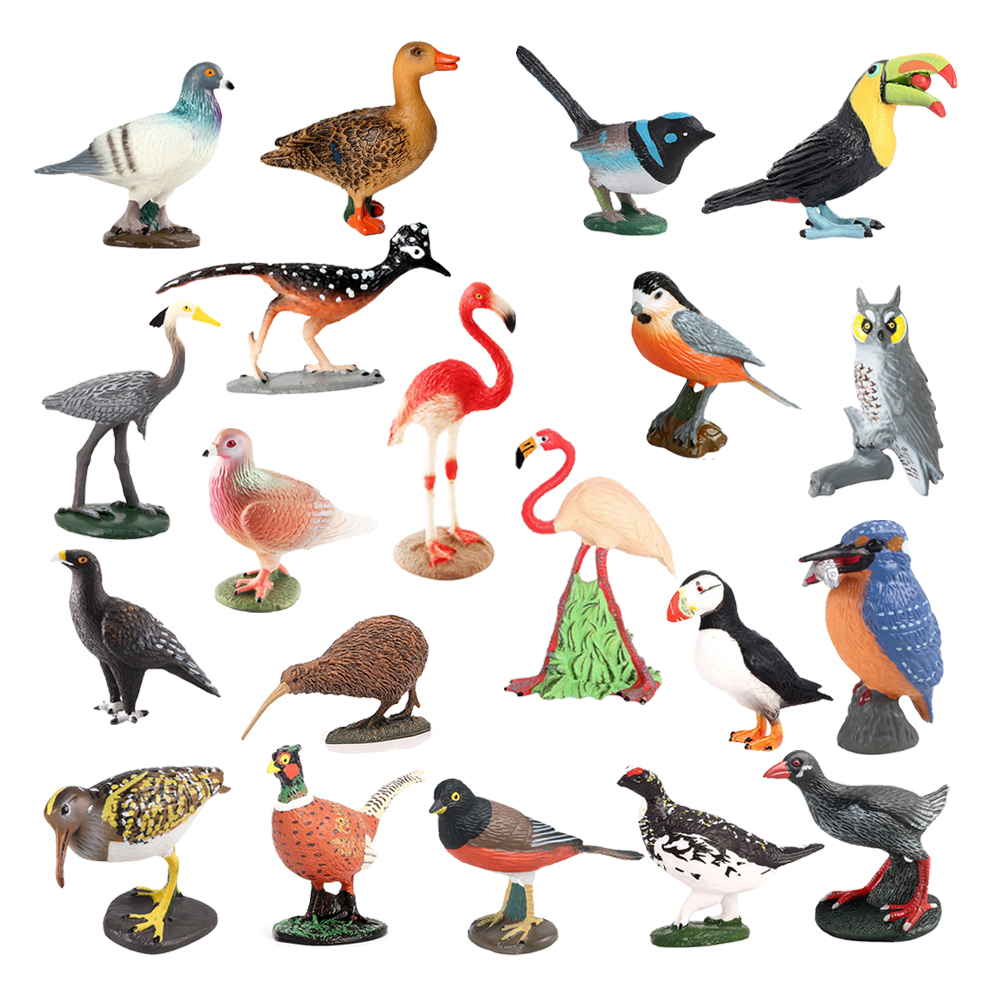 Kids Toys Under 1 Year - Forest animals Flamingo Turkey Seahawk Tucan