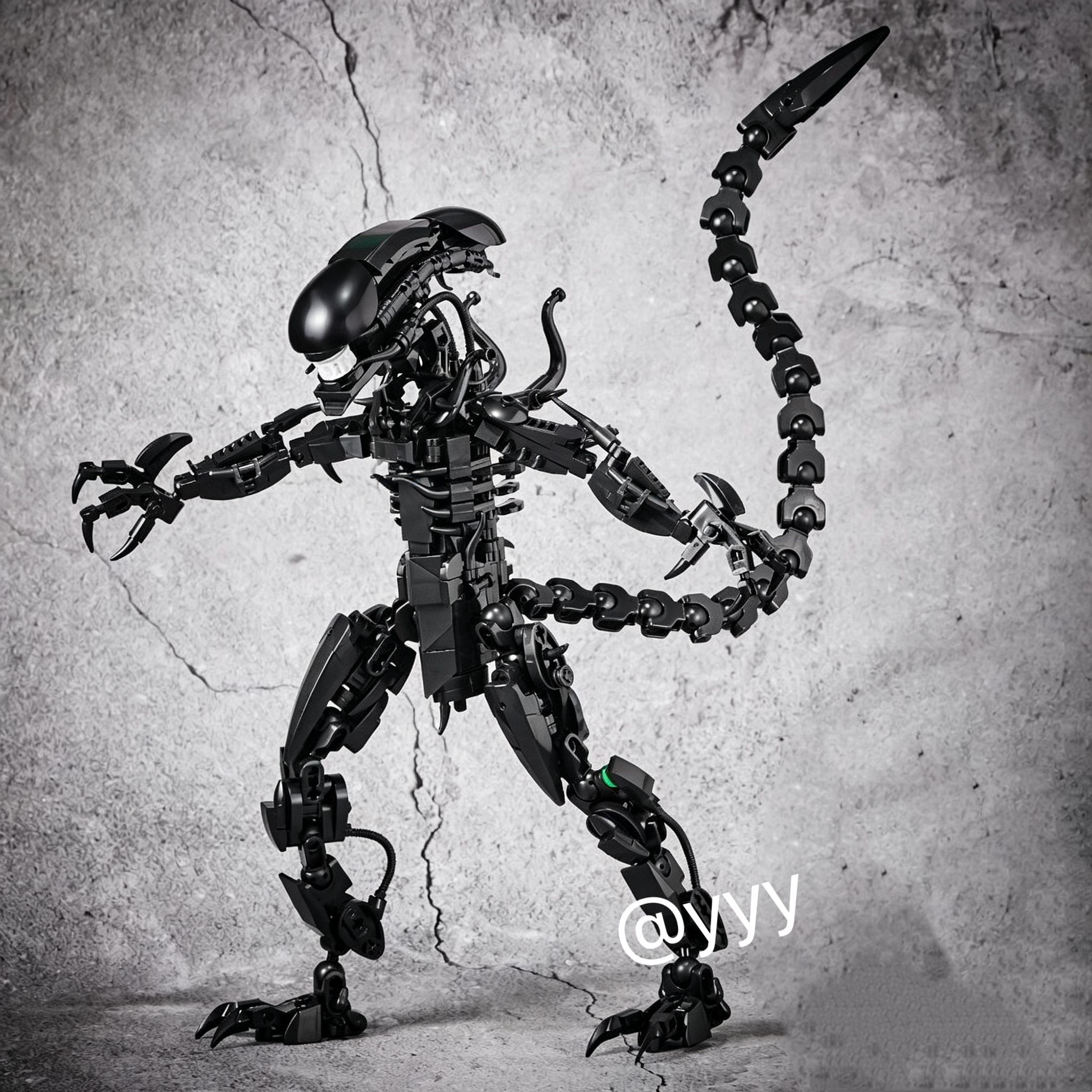 Xenomorph Kids Toys - New/958PCS Black Alien Xenomorph Building Blocks