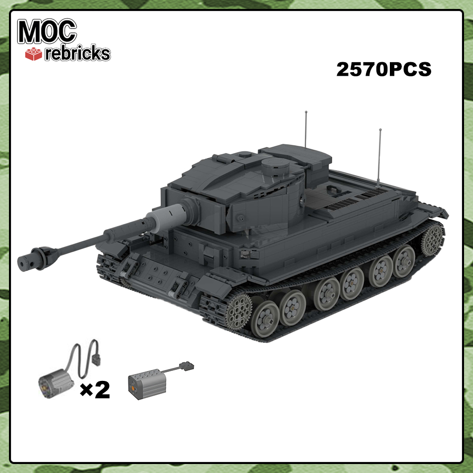 Top Kids Xmas Toys - MOC-111729 German Military Tank Tiger P
