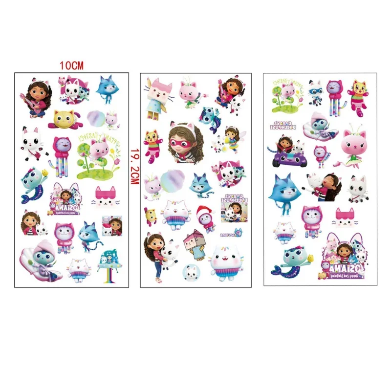 Kids Toys Usa - 3pcs New Gabby Dollhouse Sticker Cats