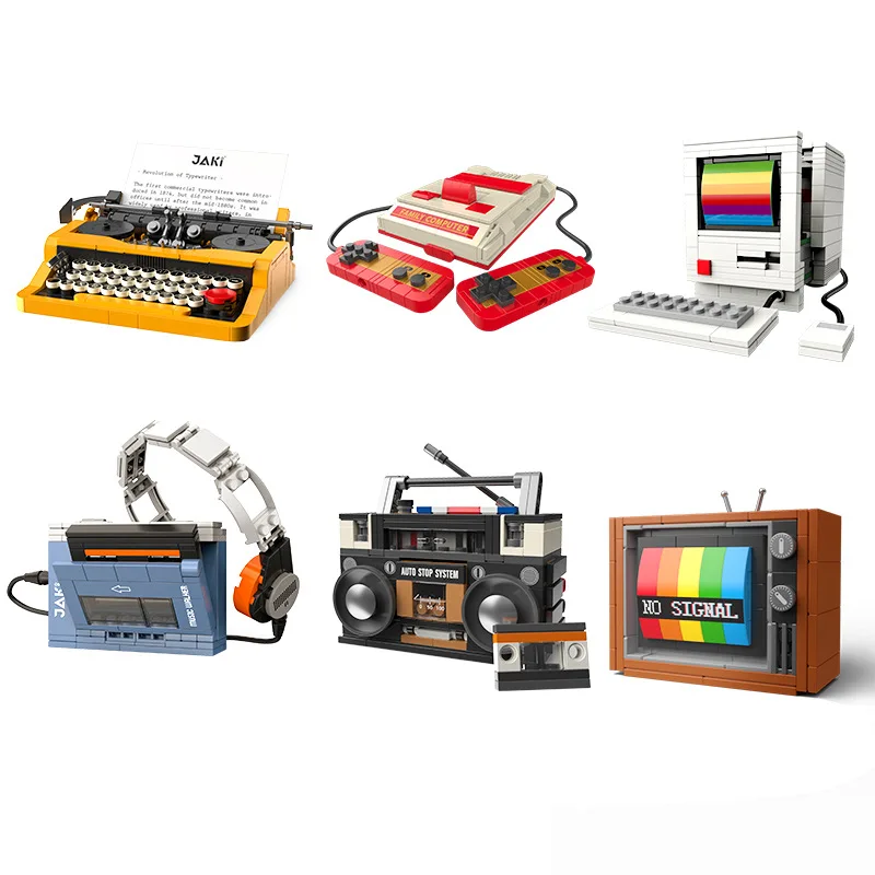 Kids Toys Kit - Retro DIY Building Blocks TV Radio