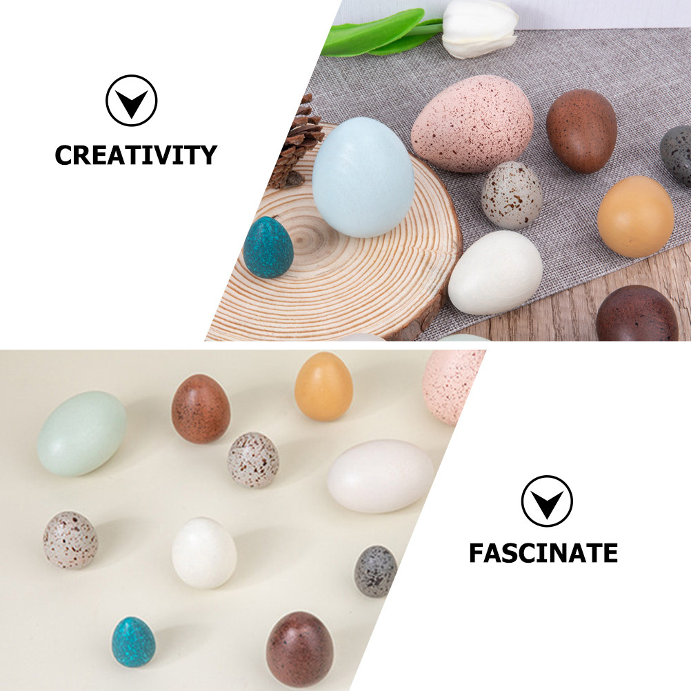 1Set Wooden Fake Eggs for East - Kids Toys Easter review and price