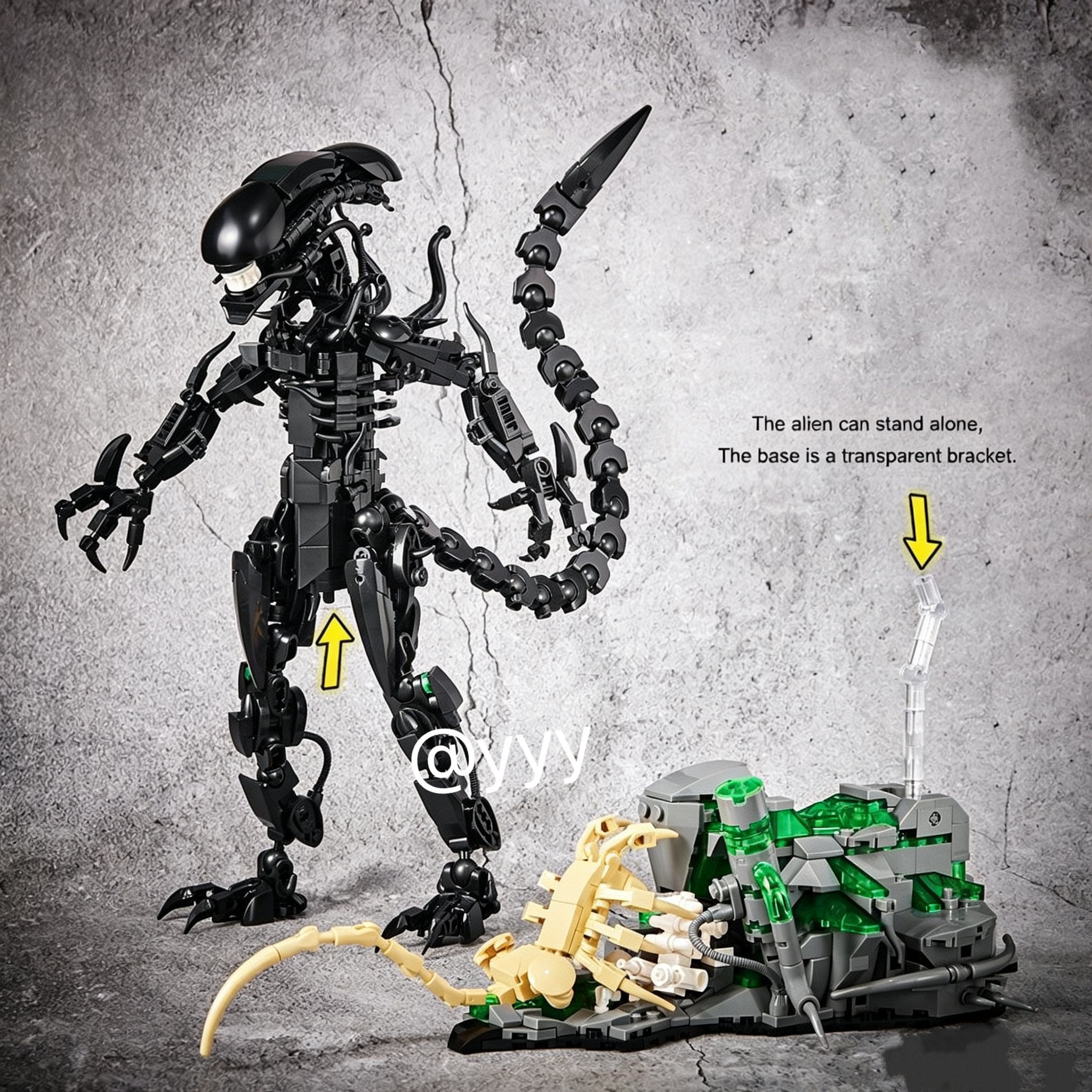 New/958PCS Black Alien Xenomor - Xenomorph Kids Toys review and price