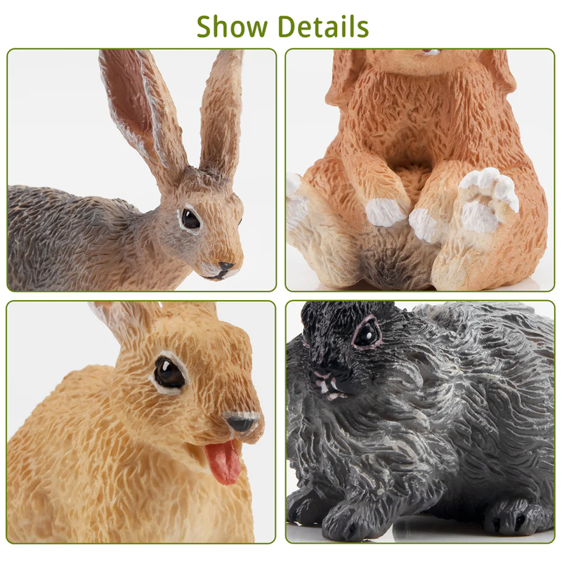 12Pcs Simulation Rabbit Farm A - Kids Toys Easter review and price