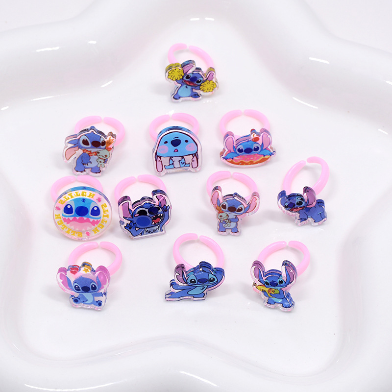 Stitch Acrylic Ring 10/20pcs K - Kids Toys Usa review and price