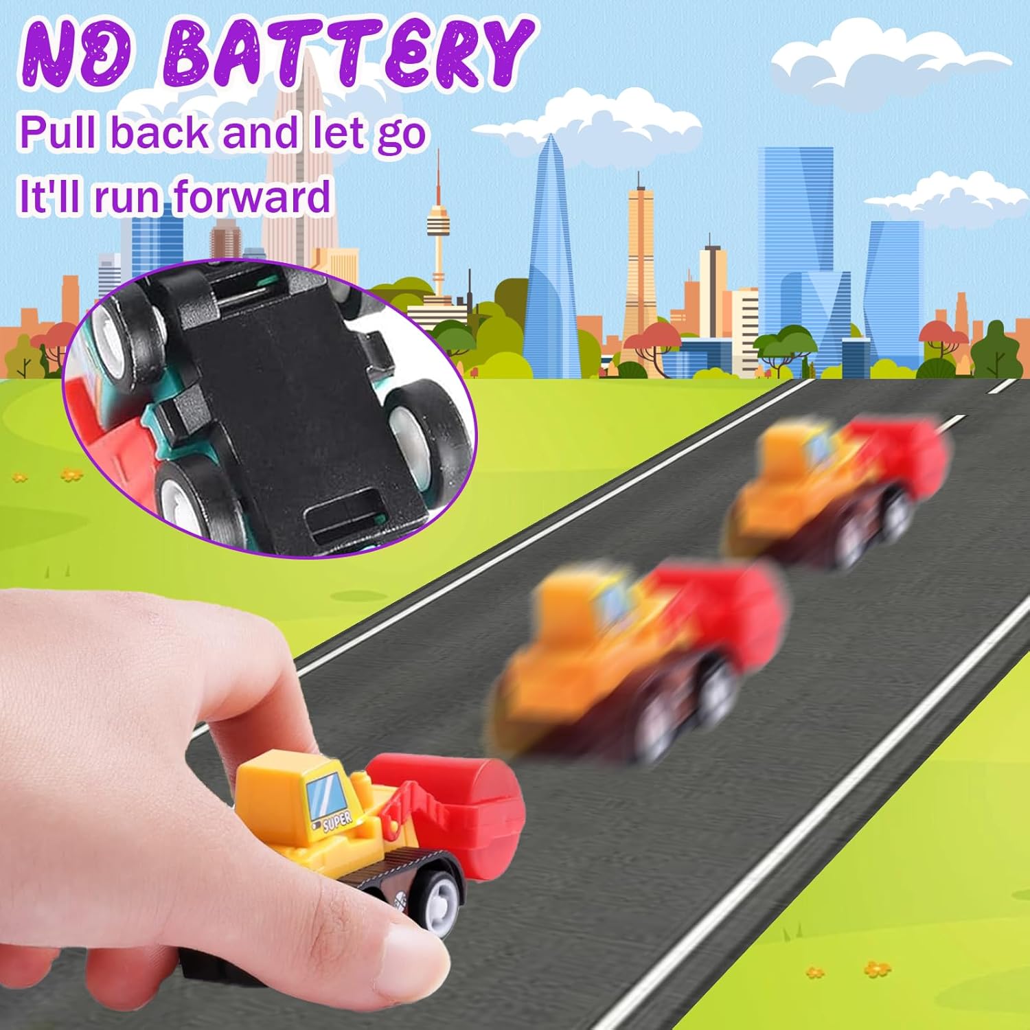 12pcs Pull Back Cars Truck Veh - Kids Toys Kids Toys review and price