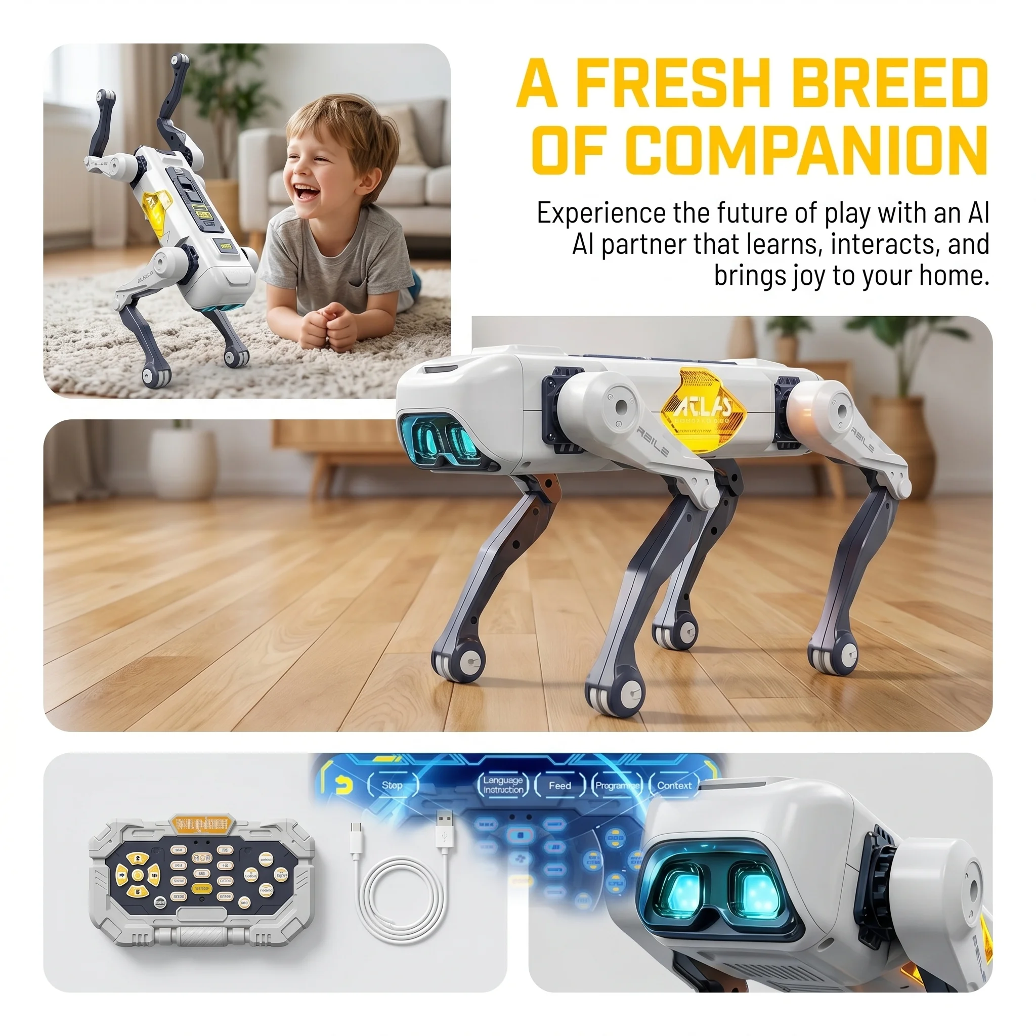 AI Smart Robot Dog, Voice & AP - Kids Toys Usa review and price