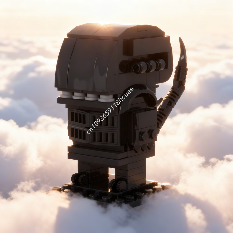 123pcs MOC Brickheadz Xenomorp - Xenomorph Kids Toys review and price