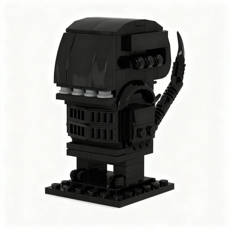 123pcs MOC Brickheadz Xenomorp - Xenomorph Kids Toys review and price